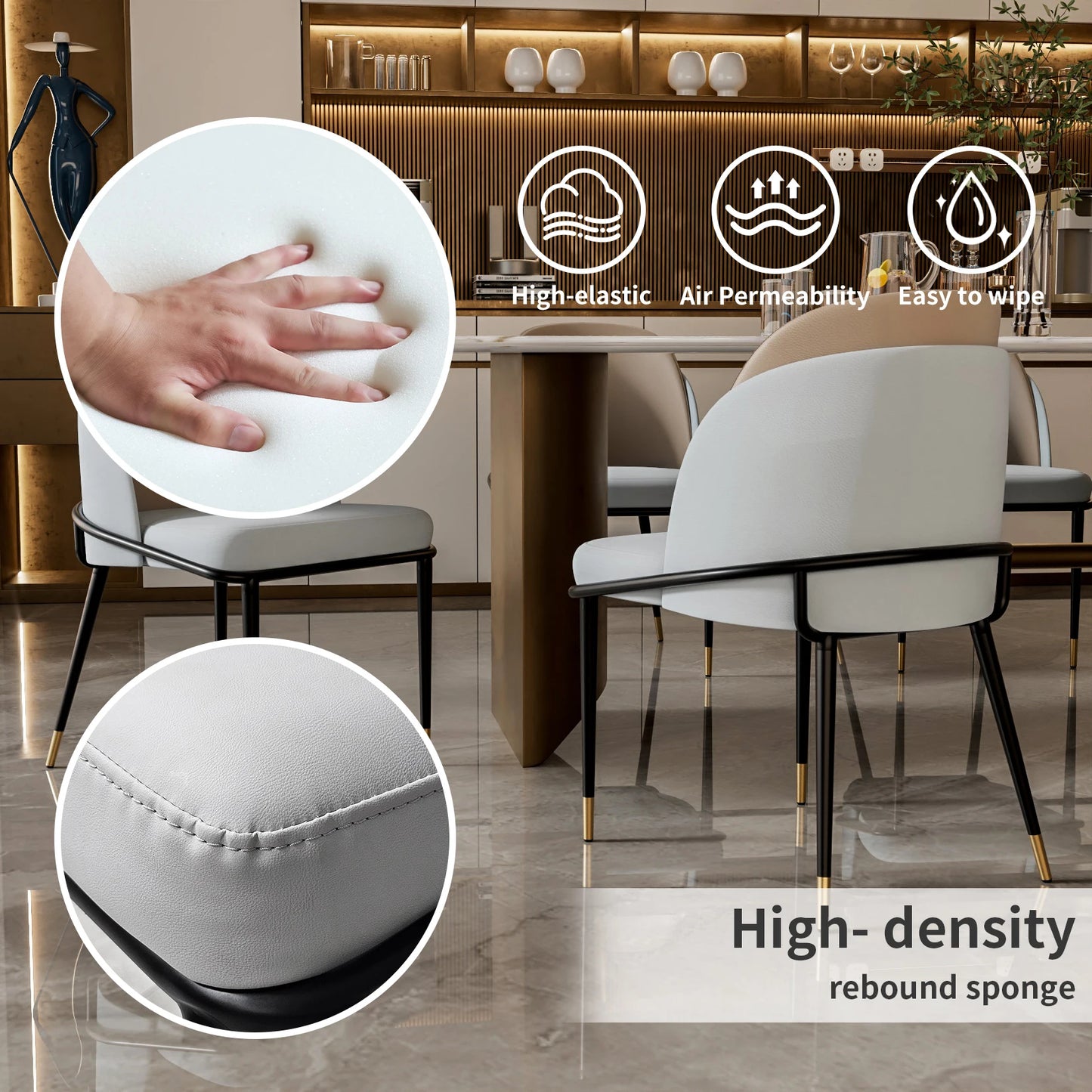 Dining Chairs Luxurious Upholstered