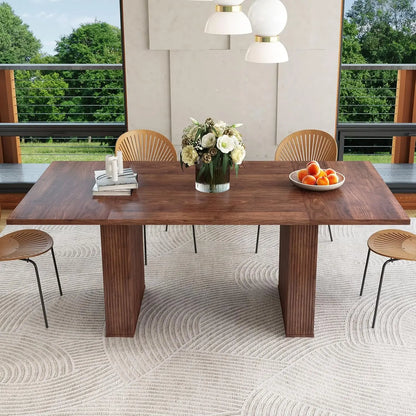 Extendable Dining Room Table for 4-8
