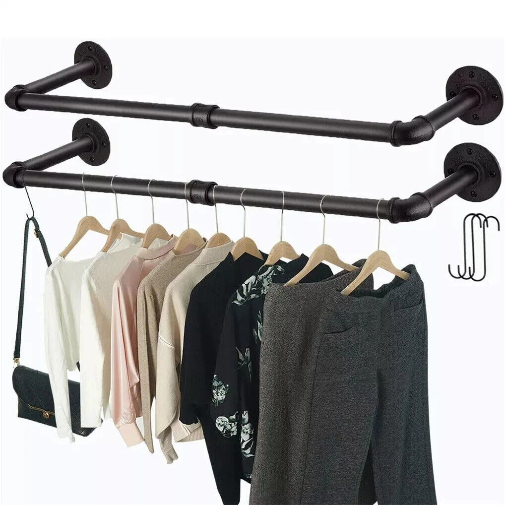 Industrial Pipe Clothing Rack