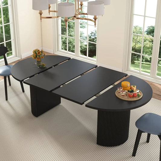 Extendable Dining Room Table for 4-8