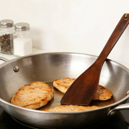 Wooden spatula non-stick pan - heat-resistant and scratch-free, perfect for stir-frying, sauces and scrambled eggs, kitchen acce