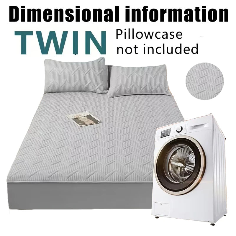 Soft quilted mattress cover