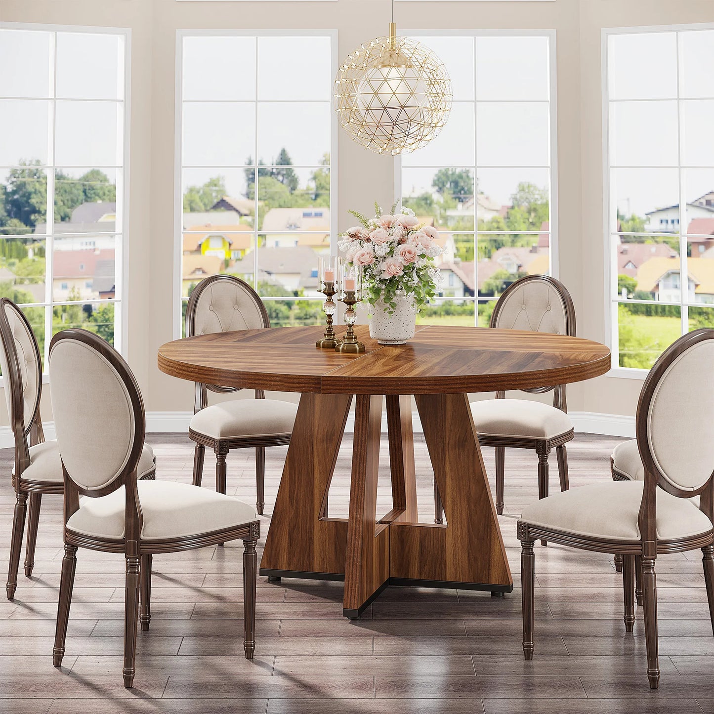 Round Dining Table for 4