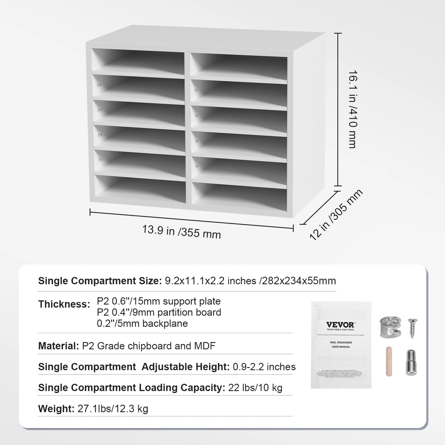 Wood Literature Organizer Cabinet
