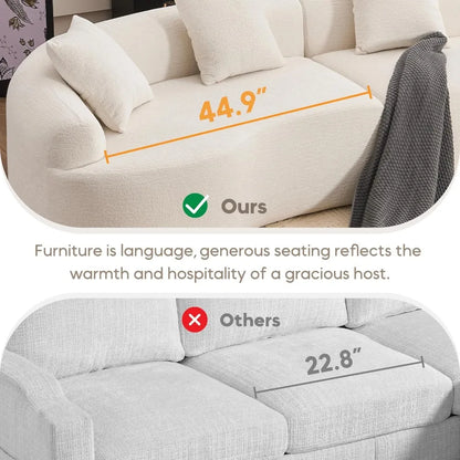 Boneless Curved Sofa