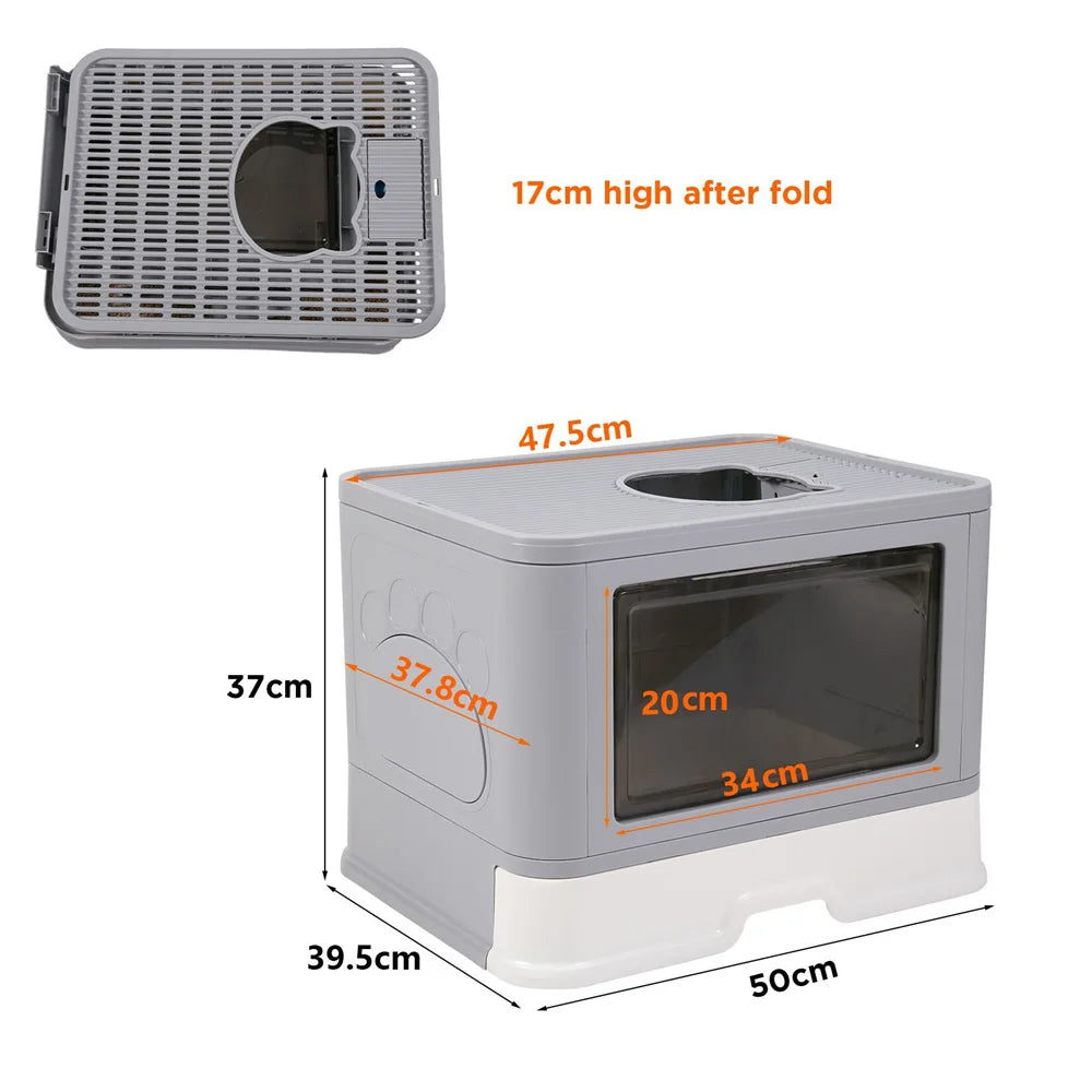 Large Hooded Cat Litter Box