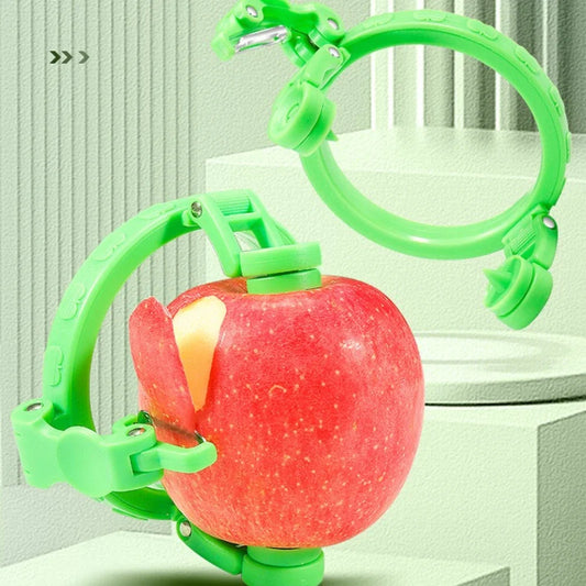Handheld Rotating Peeler for Apple