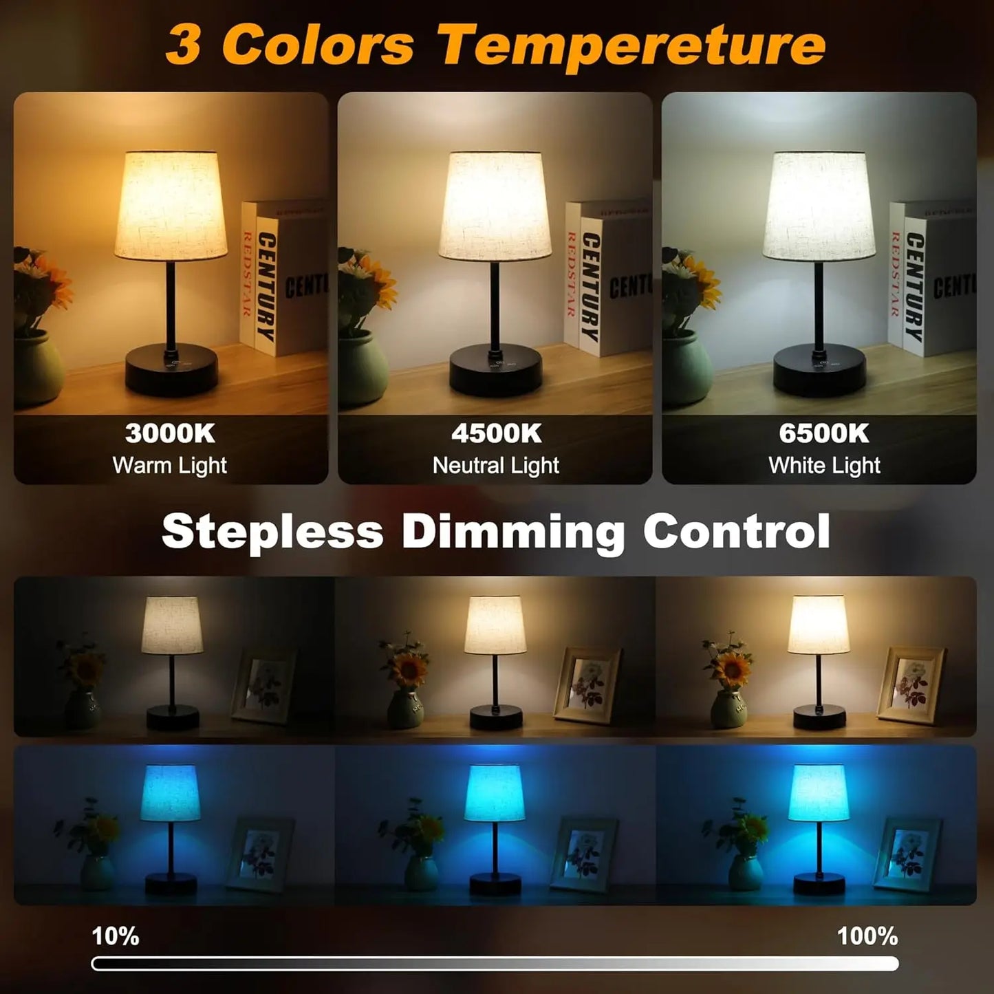Color Changing Nightstand Lamps
