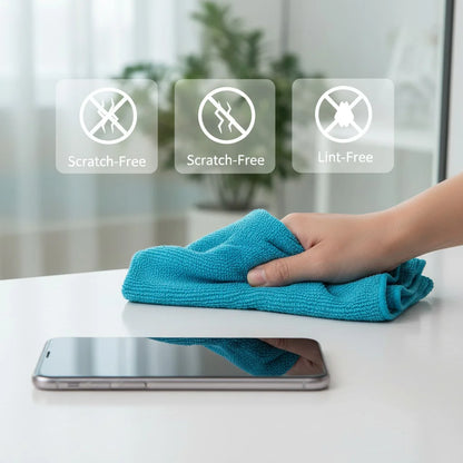 Multi-Pack Assorted Colors Microfiber Cloths