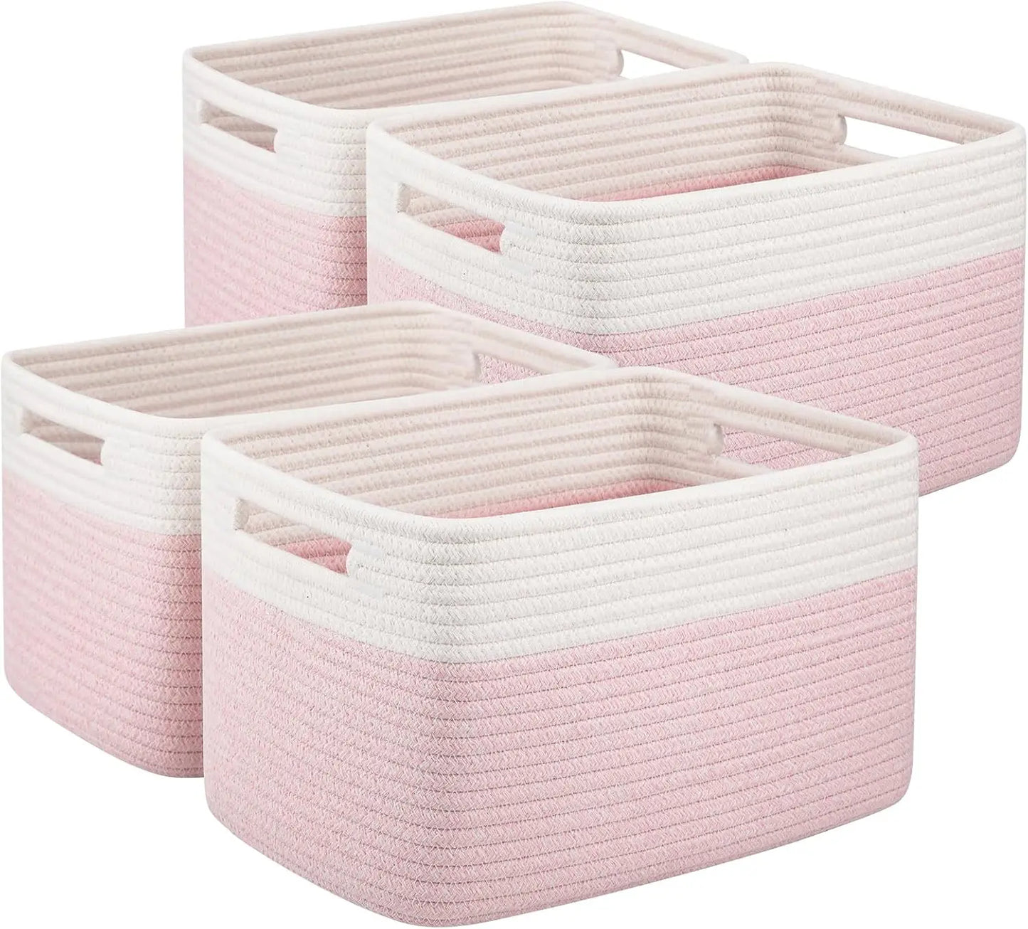 Woven Storage Baskets with Handles