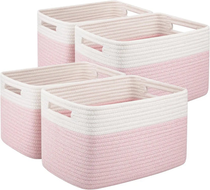 Woven Storage Baskets with Handles