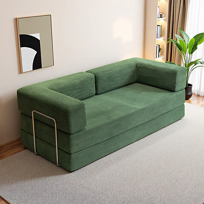 Foldable sofa bed with a removable backrest