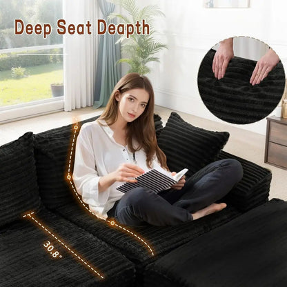 Modular Sectional Sofa with L-Shape Chaise