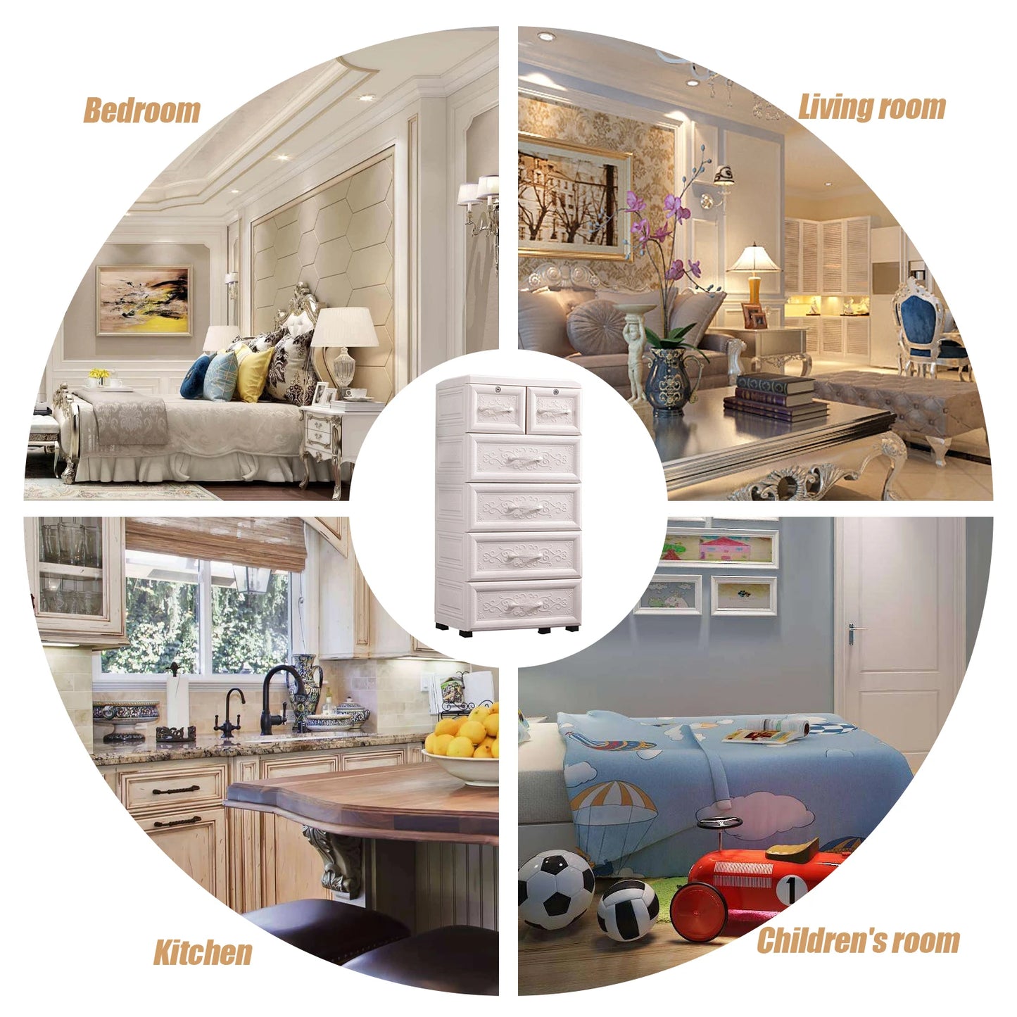 Storage Cabinet with Drawers