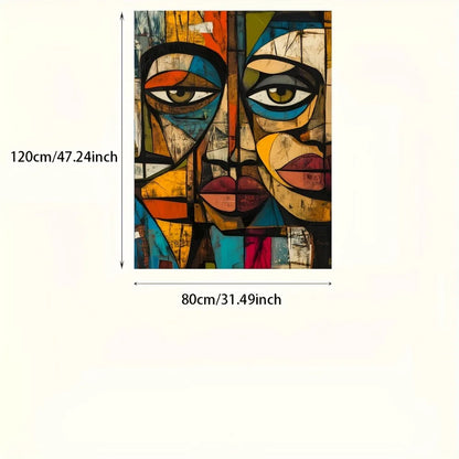 Modern African abstract art canvas