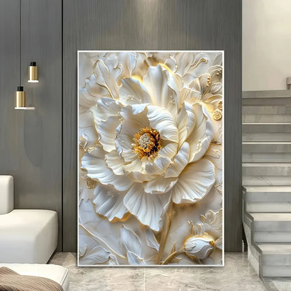 Modern abstract floral canvas art prints