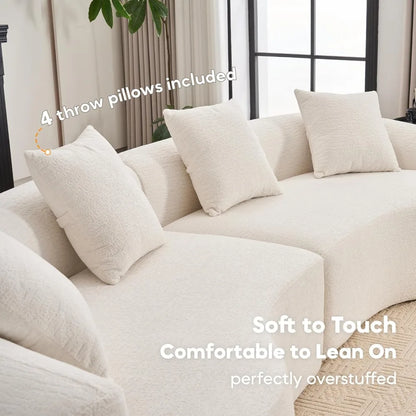 Boneless Curved Sofa