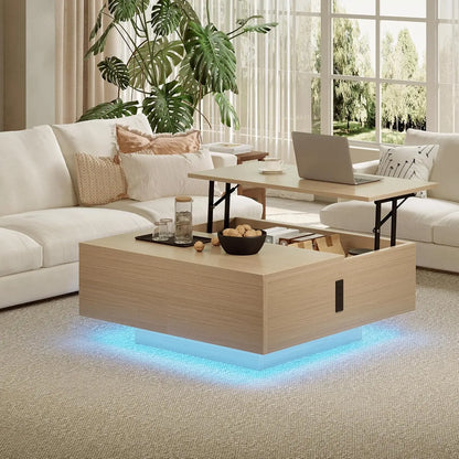 Square Lift Top Coffee Table