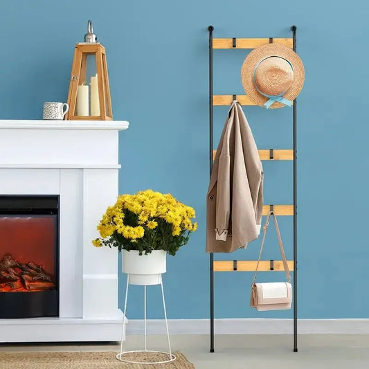 10-Tier Wooden Blanket Ladder