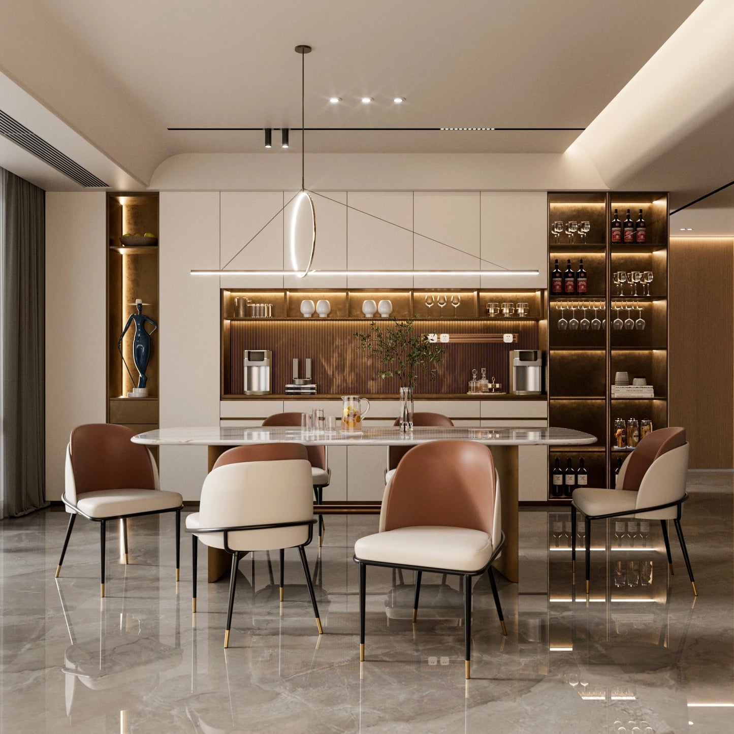 Dining Chairs Luxurious Upholstered