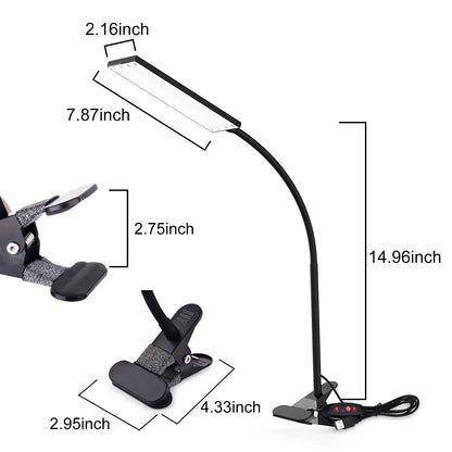 LED Clip-On Desk Lamp
