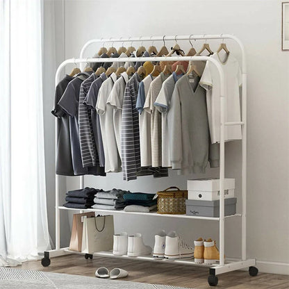 Heavy Metal Double Clothes Rack