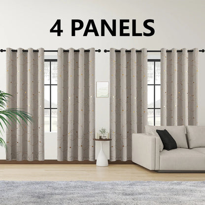 4PCS Blackout Curtains