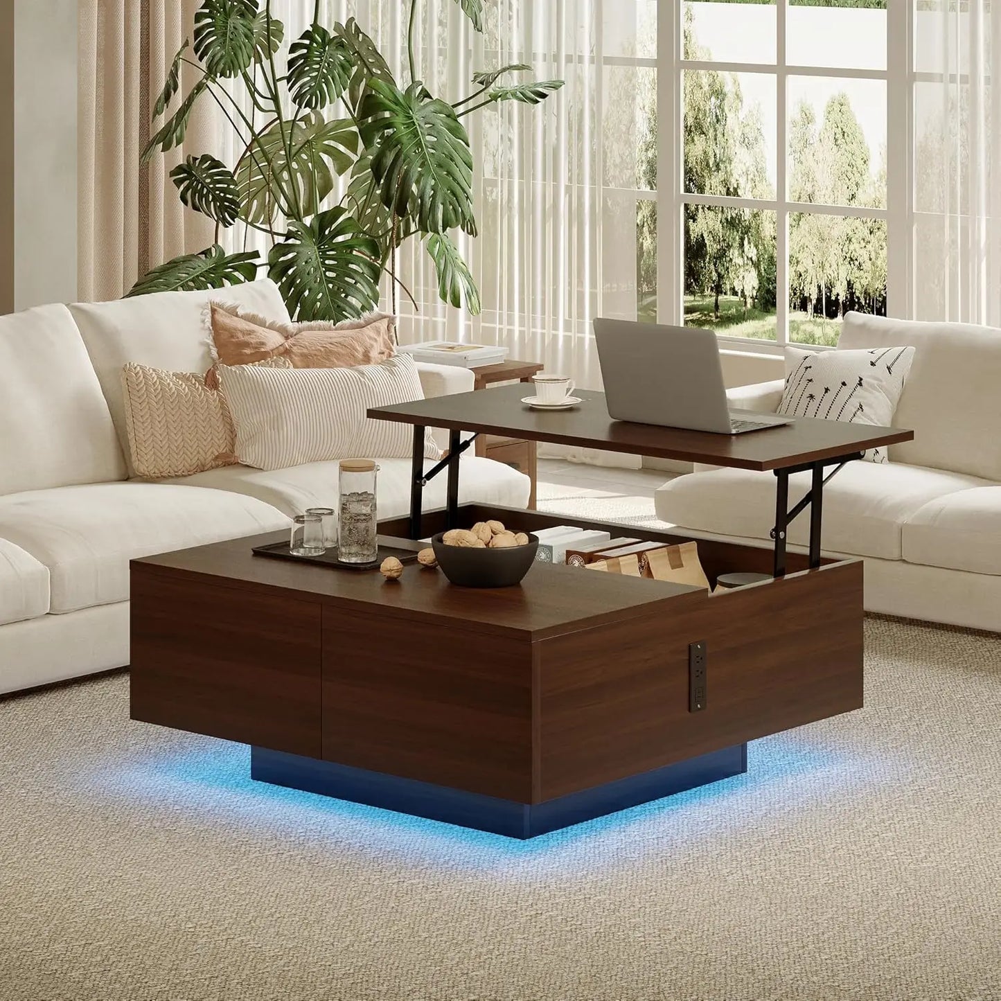 Square Lift Top Coffee Table