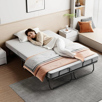 Portable Folding Bed with Mattress