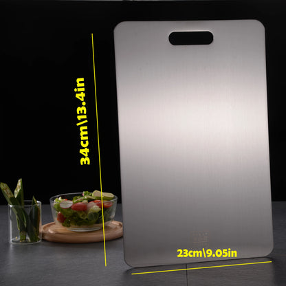 Double-Sided Stainless Steel Cutting Board
