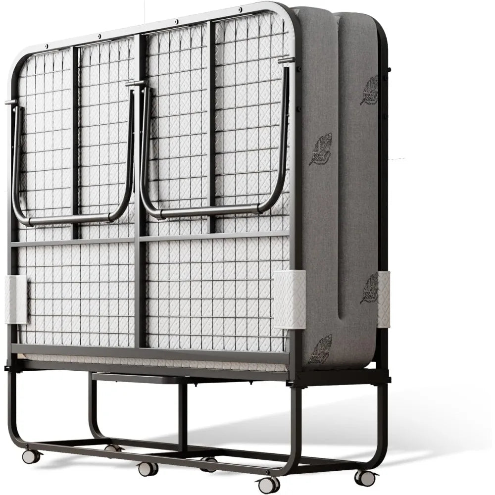 Portable Folding Bed with Mattress