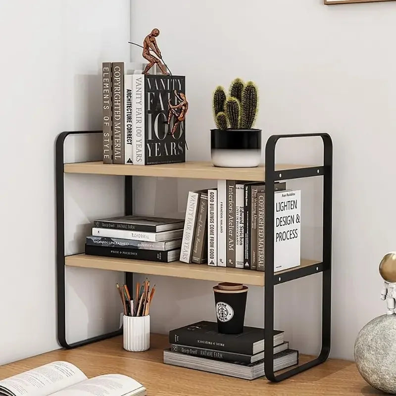 Iron Office Desk Storage Rack