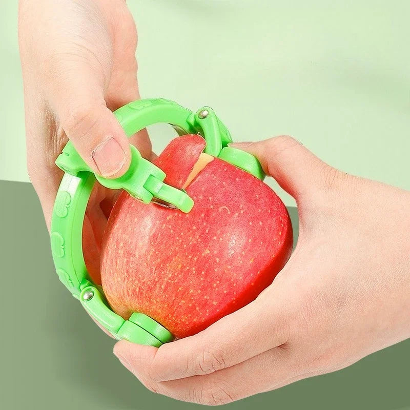 Handheld Rotating Peeler for Apple