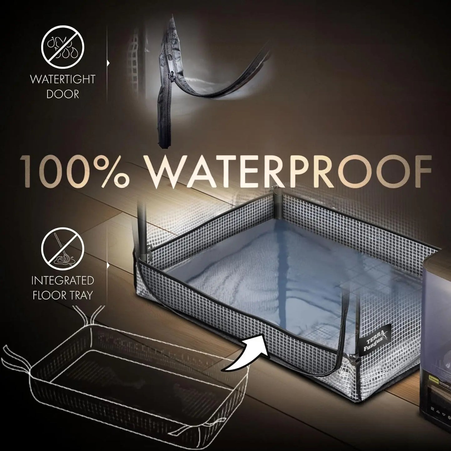 Mushroom Grow Tent Kit with LED Light