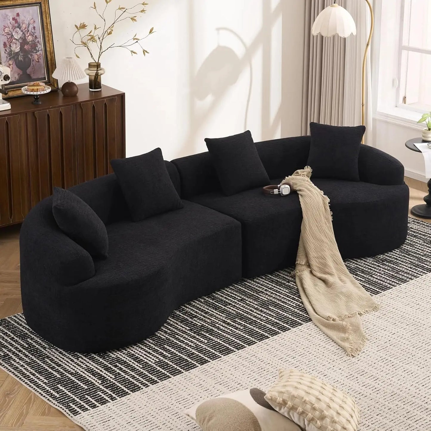 Boneless Curved Sofa