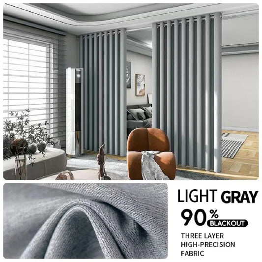 2PCS Room Divider Black Out Curtain