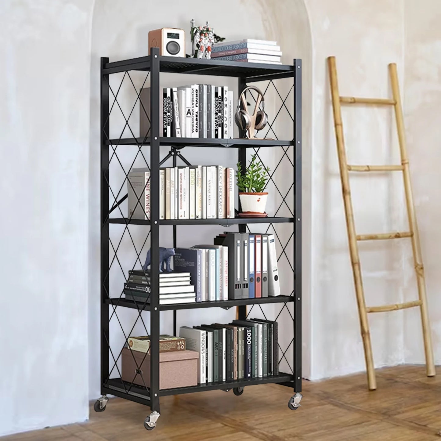 Storage Shelving 5-Tier With Wheels