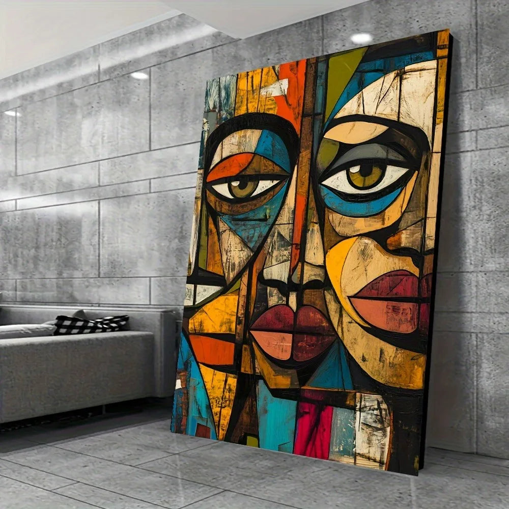 Modern African abstract art canvas