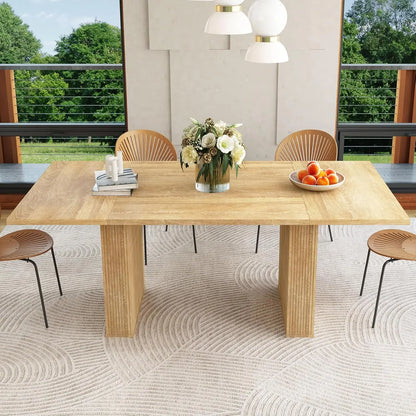 Extendable Dining Room Table for 4-8