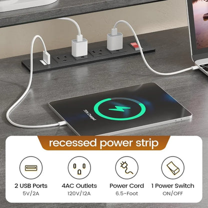 Office Desk with Wood File Drawer