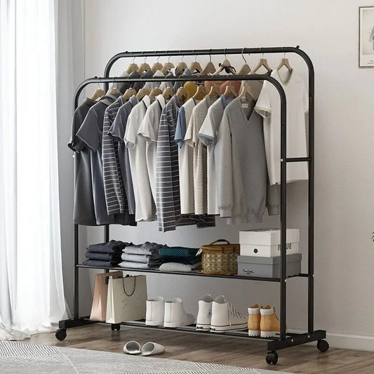 Heavy Metal Double Clothes Rack
