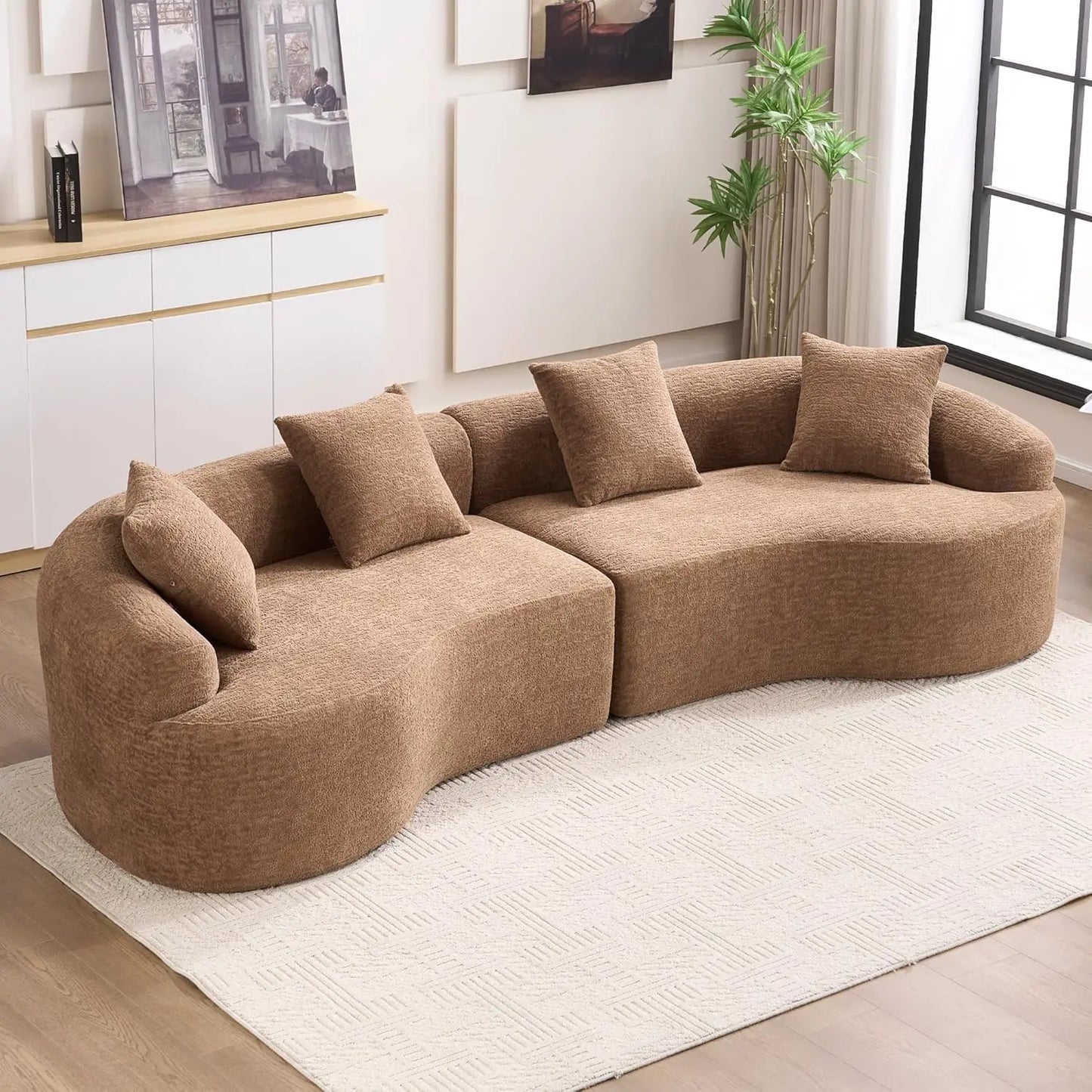 Boneless Curved Sofa