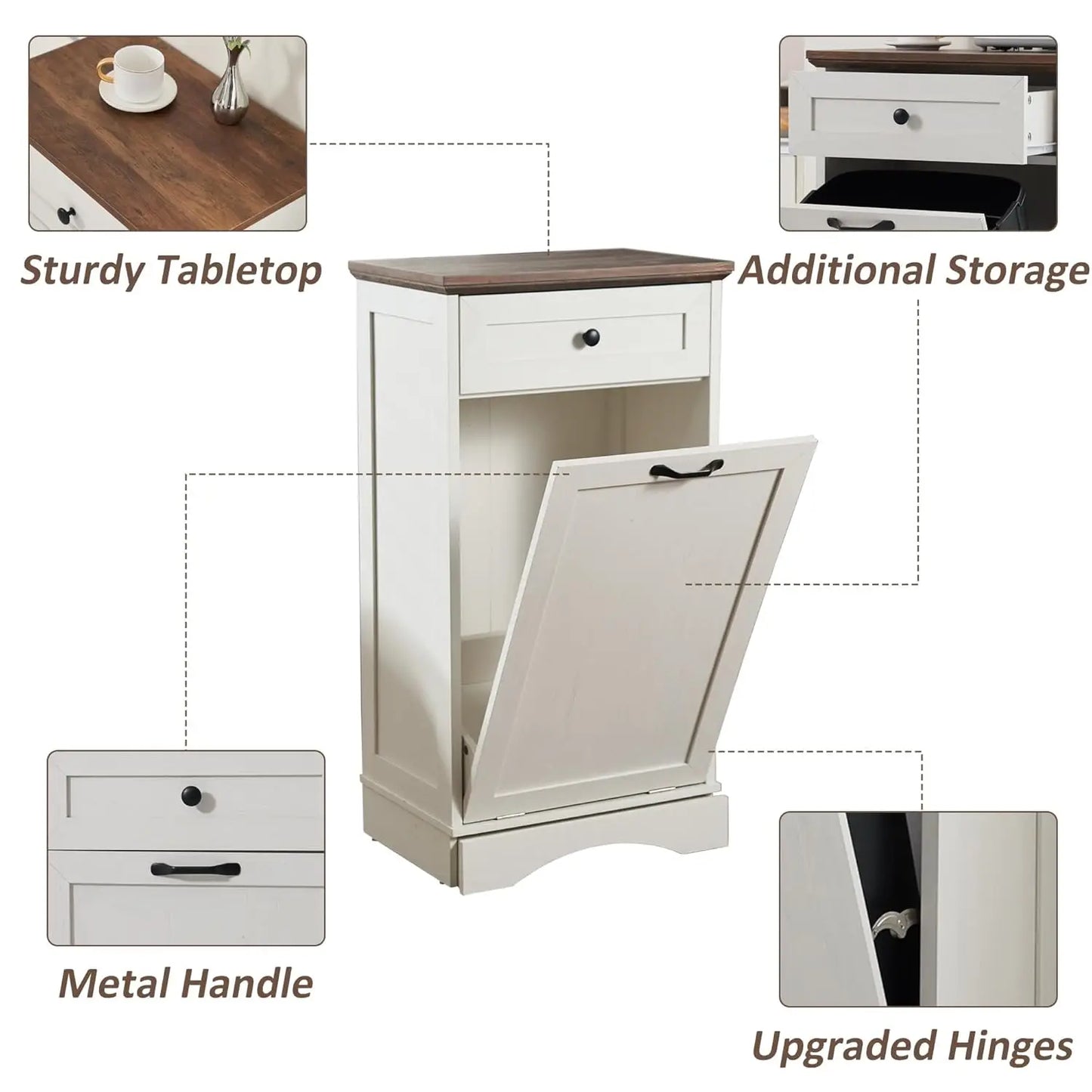 Tilt-Out Trash Cabinet