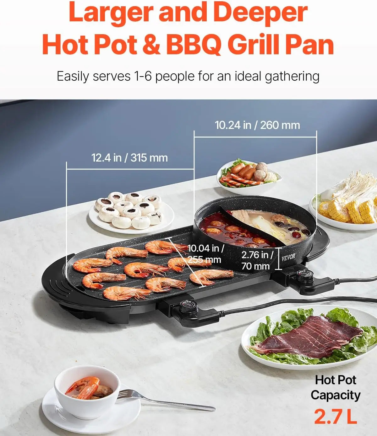 2-in-1 Grill and Hot Pot