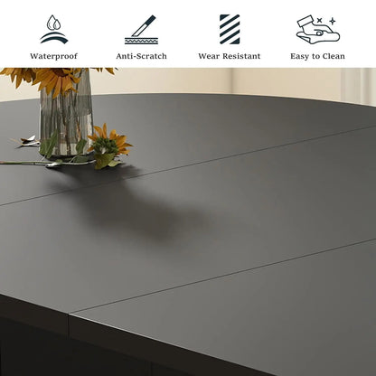 Extendable Dining Room Table for 4-8