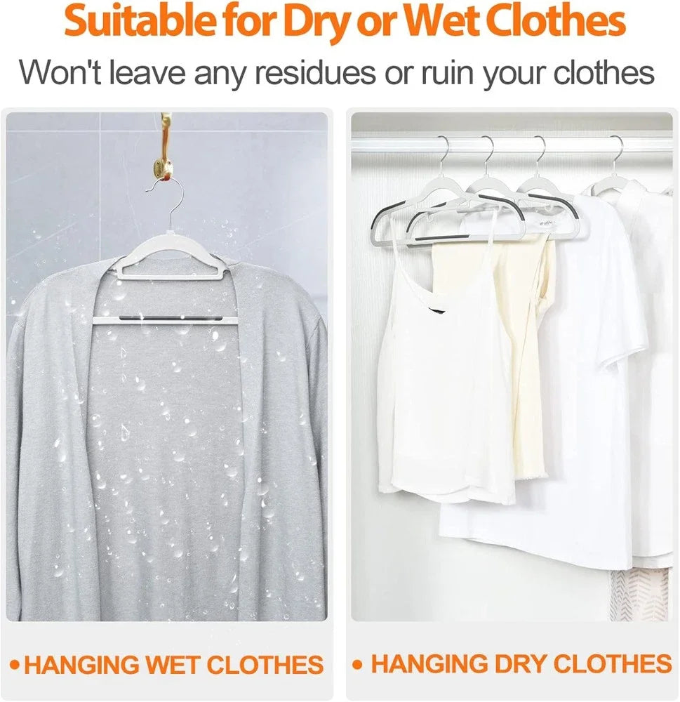 20/40PCS Durable Anti Slip Hangers