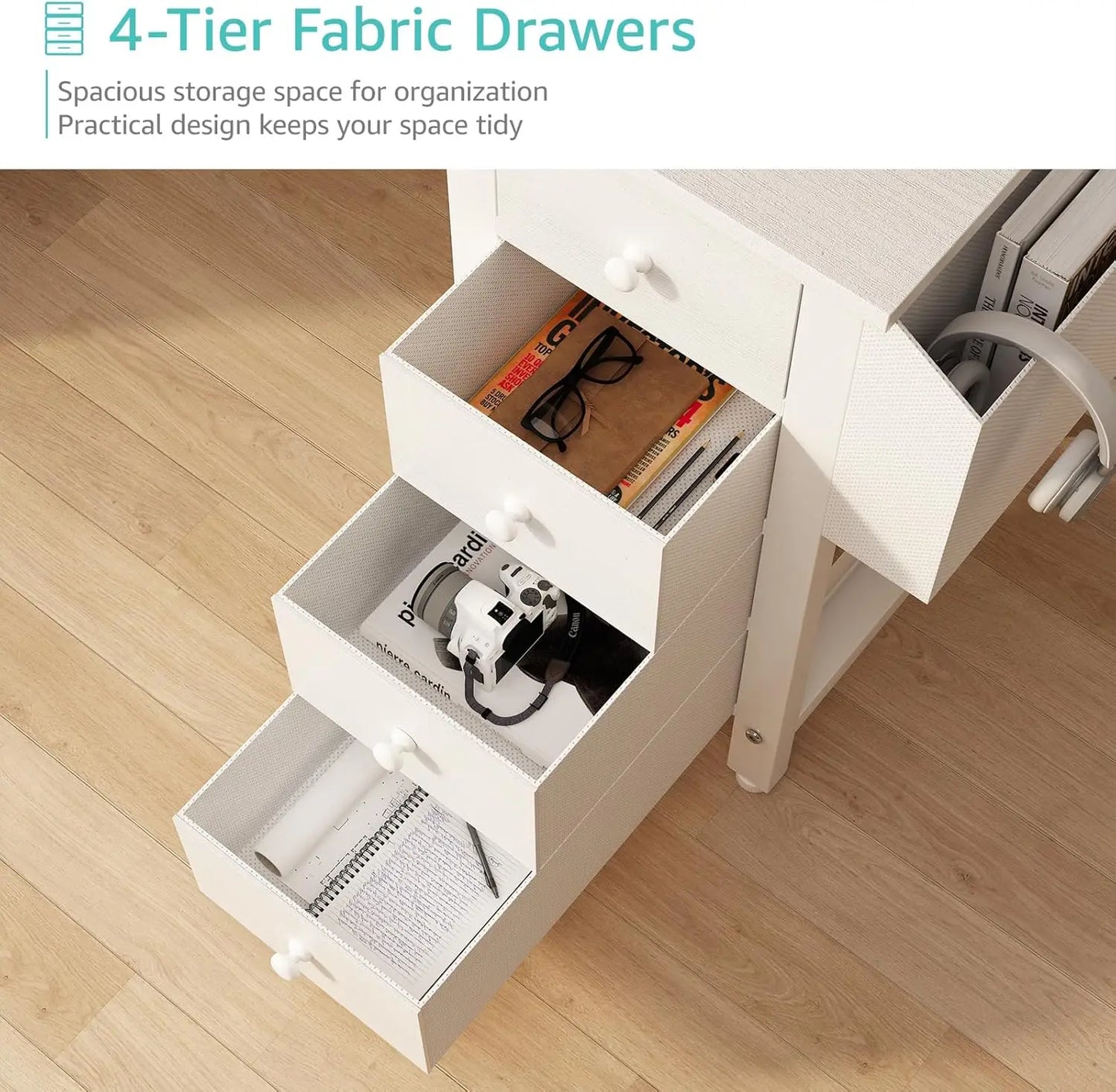 Reversible Desk with Power Outlet