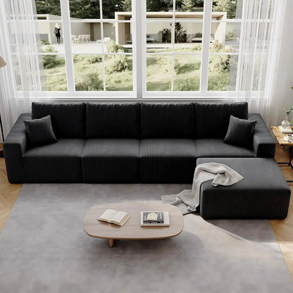 Cloud Sectional Sofa Deep Seat Modular L-Shape