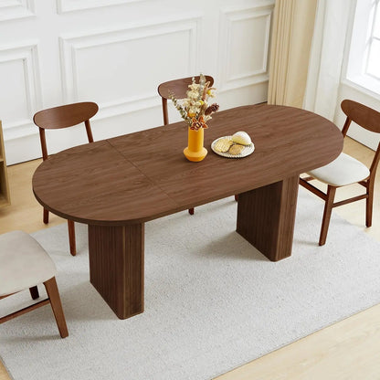 Extendable Dining Room Table for 4-8