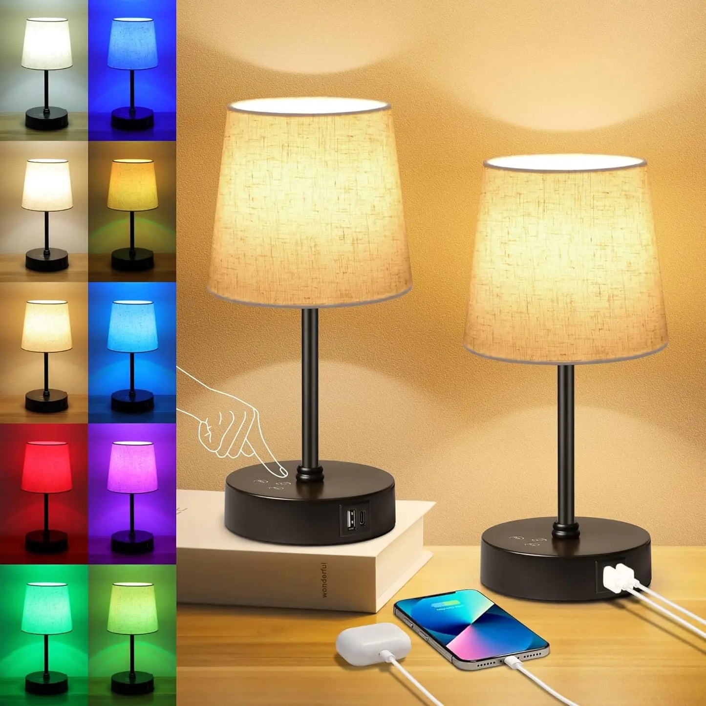 Color Changing Nightstand Lamps